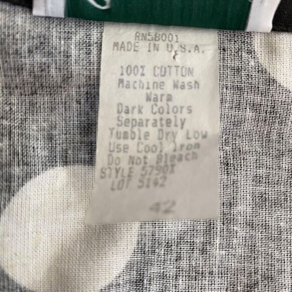 Vintage Joanna Blazer Womens 42 Black White Polka Dot Open Front Cotton USA 90s - Picture 6 of 7